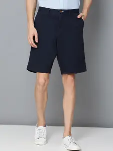 GANT Men Navy Blue Solid Regular Fit Cotton Regular Shorts