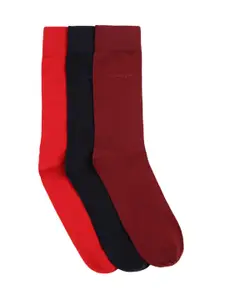 GANT Men Pack Of 3 Solid Calf Length Socks