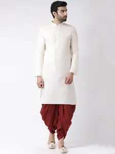 KISAH Men Cream-Coloured Kurta