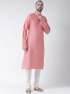KISAH Men Pink Kurta