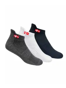 KOPNHAGN Pack Of 3 Assorted Ankle-Length Athletic Socks