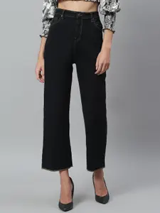 Kotty Women Black No Fade Clean Look Flared Jeans