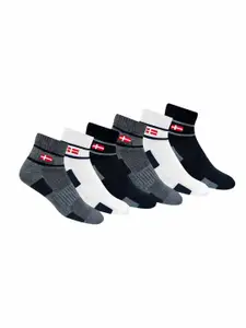 KOPNHAGN Men Pack Of 6 Assorted Cotton Cushioned Ankle-Length Socks