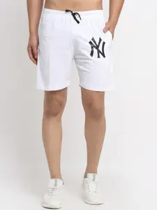 VIMAL JONNEY Men White Printed Regular Shorts