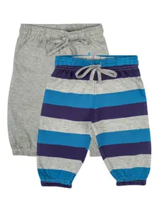 MeeMee Infant Boys Pack Of 2 Pure Cotton Joggers