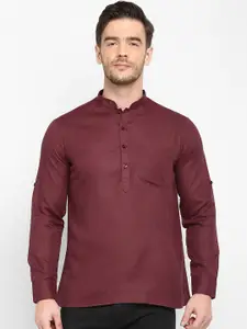 Hangup Men Maroon Kurta