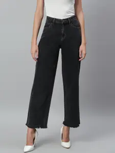 Kotty Women Black Regular Fit Mid-Rise Clean Look Jeans