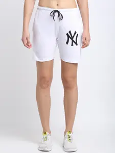 VIMAL JONNEY Women White Printed Regular Shorts