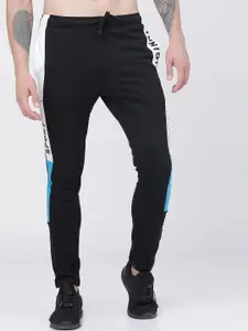 LOCOMOTIVE Men Black Solid Slim-Fit Track Pants