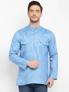 Hangup Men Blue Kurta