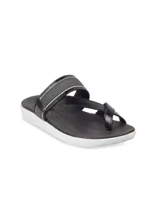 Mochi Mochi Men Black & White Comfort Sandals