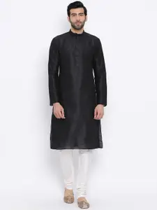 NAMASKAR Men Black Kurta