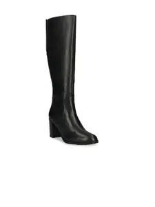 Bugatti Women Black Solid Heeled Boots