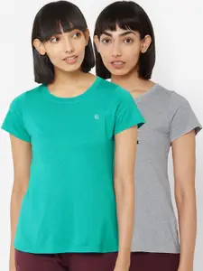 Soie Women Pack Of 2 Printed Lounge T-Shirts