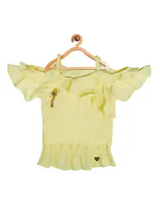 Tiny Girl Yellow Cinched Waist Top
