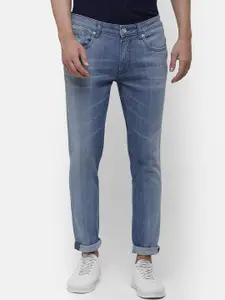 Voi Jeans Men Blue Skinny Fit Mid-Rise Clean Look Stretchable Jeans