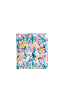 Chumbak Women Pink & Blue Printed Card Holder