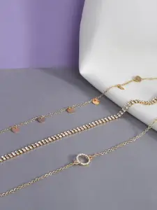 Accessorize Gold-Toned Brass Gold-Plated Necklace