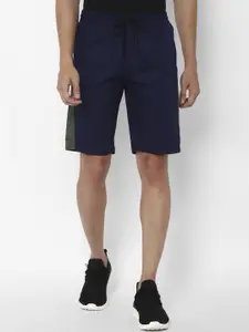Allen Solly Tribe Men Navy Blue Printed Slim Fit Regular Shorts