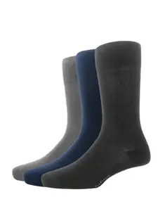Van Heusen Men Pack Of 3 Solid Calf-Length Socks