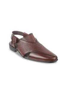 Mochi Men Maroon Comfort Sandals