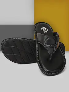 Apsis Men Black Ethnic Comfort Sandals