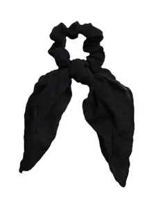 JOKER & WITCH Women Black Scarf Style Scrunchie