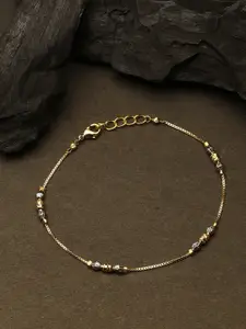 Adwitiya Collection Gold-Plated Link Bracelet
