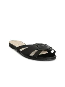 Forever Glam by Pantaloons Women Black Flats Open Toe Flats
