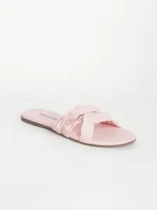 Vishudh Women Pink Open Toe Flats