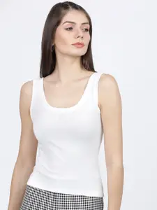 Tokyo Talkies Women White T-shirt