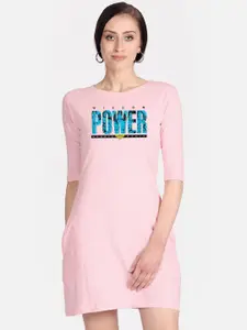 Free Authority Pink T-shirt Wonder Woman Pure Cotton T-shirt Dress