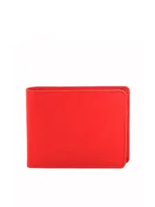 Blacksmith Men Red Solid Two Fold Wallet
