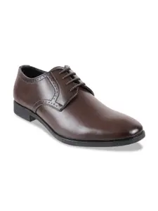 WALKWAY by Metro Men Brown Solid Formal Derbys