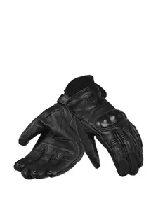 Royal Enfield Men Black Solid Leather Winter is Coming Gloves