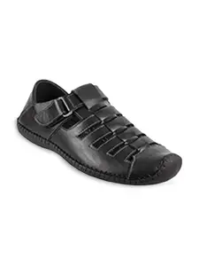 WALKWAY by Metro Men Black Shoe-Style Sandals
