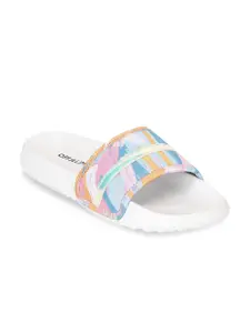 OFF LIMITS Women Blue & Pink Printed Sliders