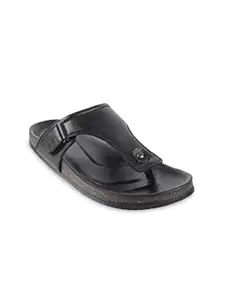 WALKWAY by Metro Men Black Solid Comfort Sandals