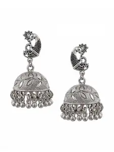 Silvermerc Designs Silver-Plated Handcrafted Dome Shaped Jhumkas