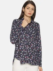 Campus Sutra Women Multicoloured Regular Fit Printed Casual Shirt