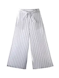 Hunny Bunny White Striped Cotton Lounge Pants
