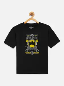 Kids Ville Boys Black Batman Featured T-shirt