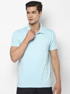 Allen Solly Men Blue Polo Collar T-shirt
