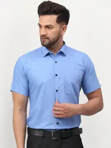 JAINISH Men Blue Solid Regular Fit Formal Shirt