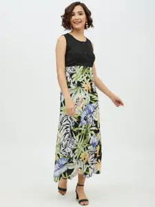 StyleStone Women Multicoloured Printed Maxi Dress