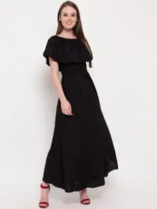 Aawari Women Black Solid Maxi Dress