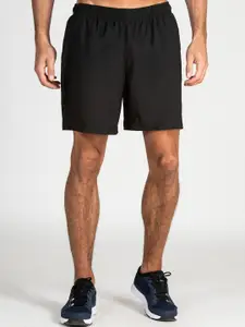 Domyos by Decathlon Men Black Regular-Fit Fitness Training Shorts
