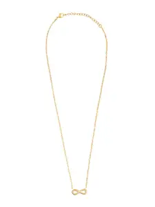 Moon Dust Women Gold-Plated Infinity Necklace