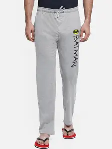 Free Authority Men Grey & Black Batman Printed Lounge Pants