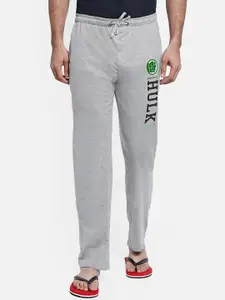 Free Authority Men Grey Hulk Printed Lounge Pants